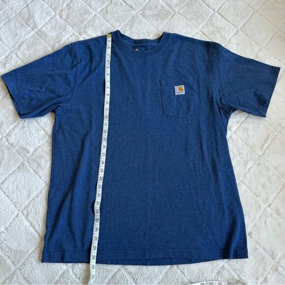 Carhartt | Navy Loose Fit Heavyweight Short Sleeve Pocket T-Shirt | Size Large - Picture 9 of 9